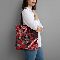 Hawaii Lahainaluna High School Tote Bag Tribal Tattoo With Hibiscus Flowers LT05 - Polynesian Pride