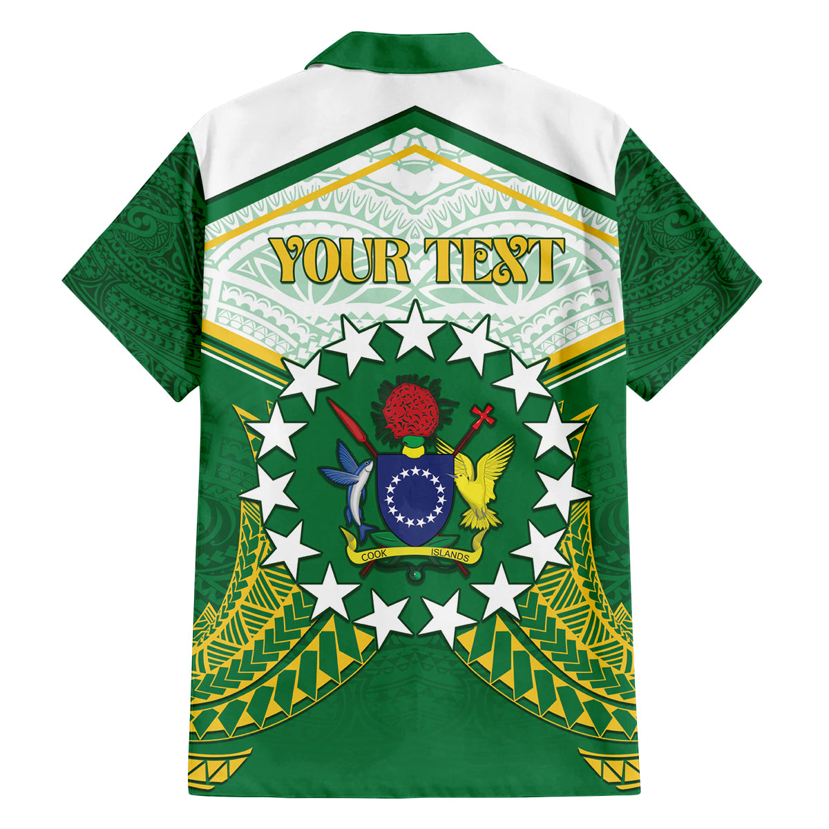 Personalised Cook Islands Ra o te Ui Ariki Family Matching Off Shoulder Short Dress and Hawaiian Shirt Polynesian Pattern LT05 - Polynesian Pride