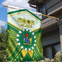 Cook Islands Ra o te Ui Ariki Garden Flag Polynesian Pattern