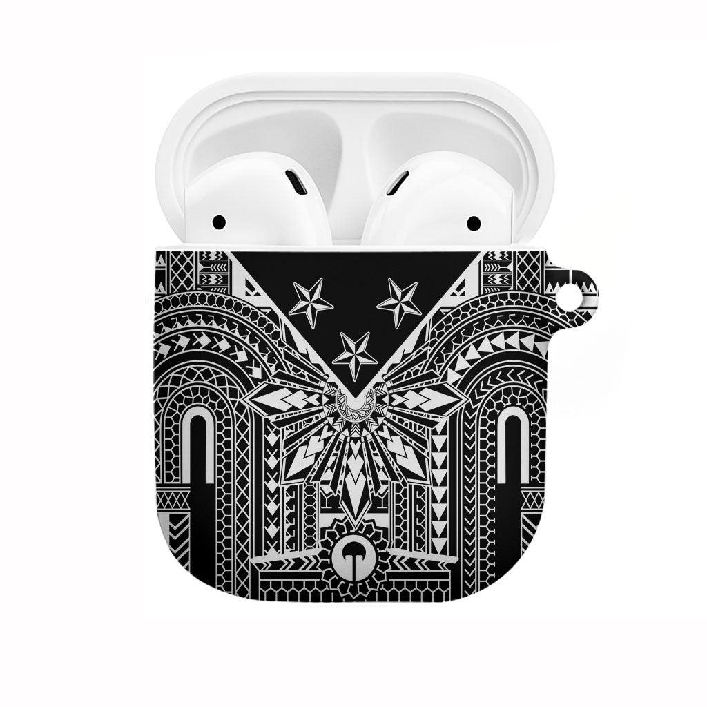 Black Philippines Sun Star AirPods Case Igorot Tribal Inspiration