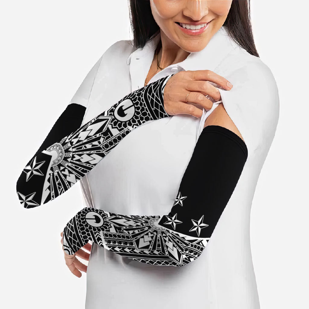 Black Philippines Sun Star Arm Sleeves Igorot Tribal Inspiration