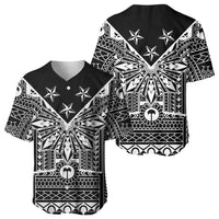 Black Philippines Sun Star Baseball Jersey Igorot Tribal Inspiration