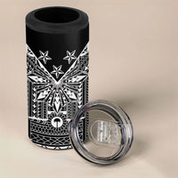 Black Philippines Sun Star 4 in 1 Can Cooler Tumbler Igorot Tribal Inspiration