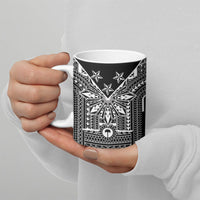 Black Philippines Sun Star Ceramic Mug Igorot Tribal Inspiration
