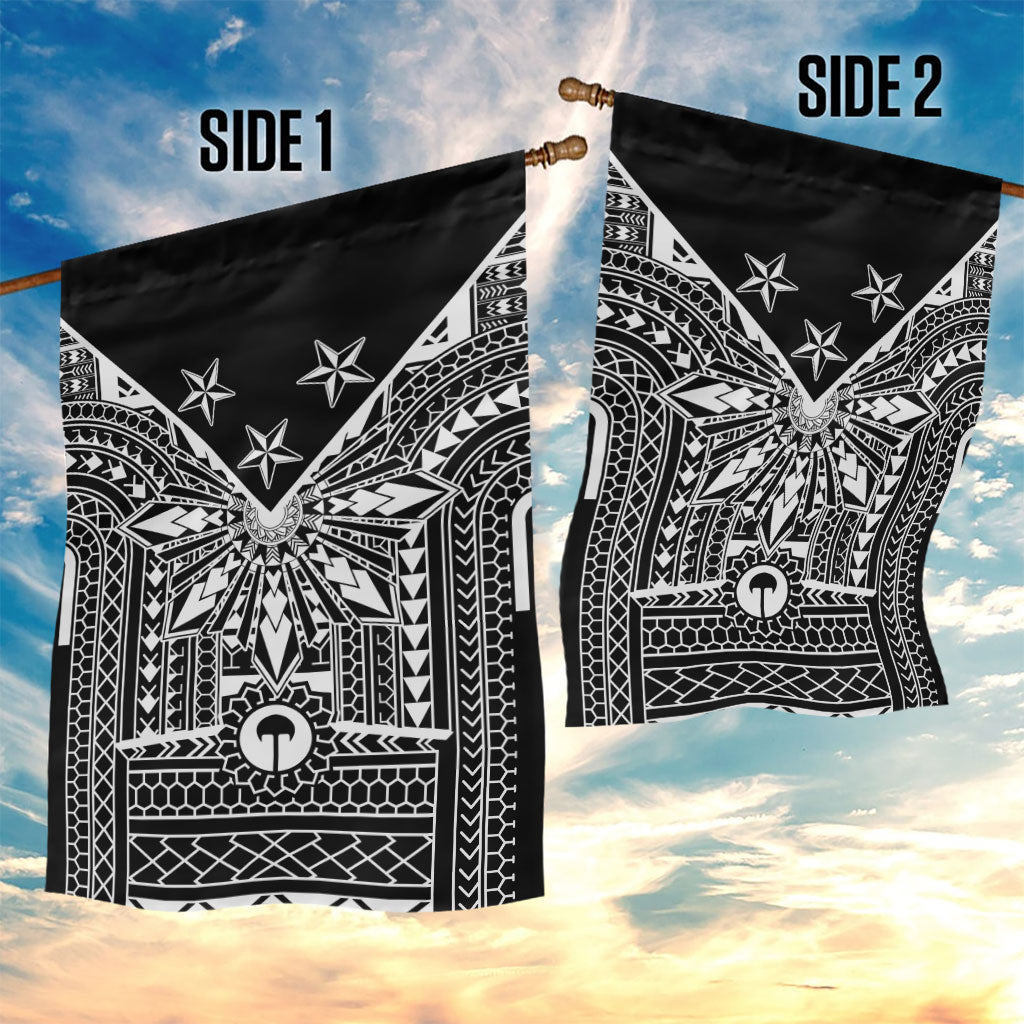 Black Philippines Sun Star Garden Flag Igorot Tribal Inspiration LT05 - Polynesian Pride