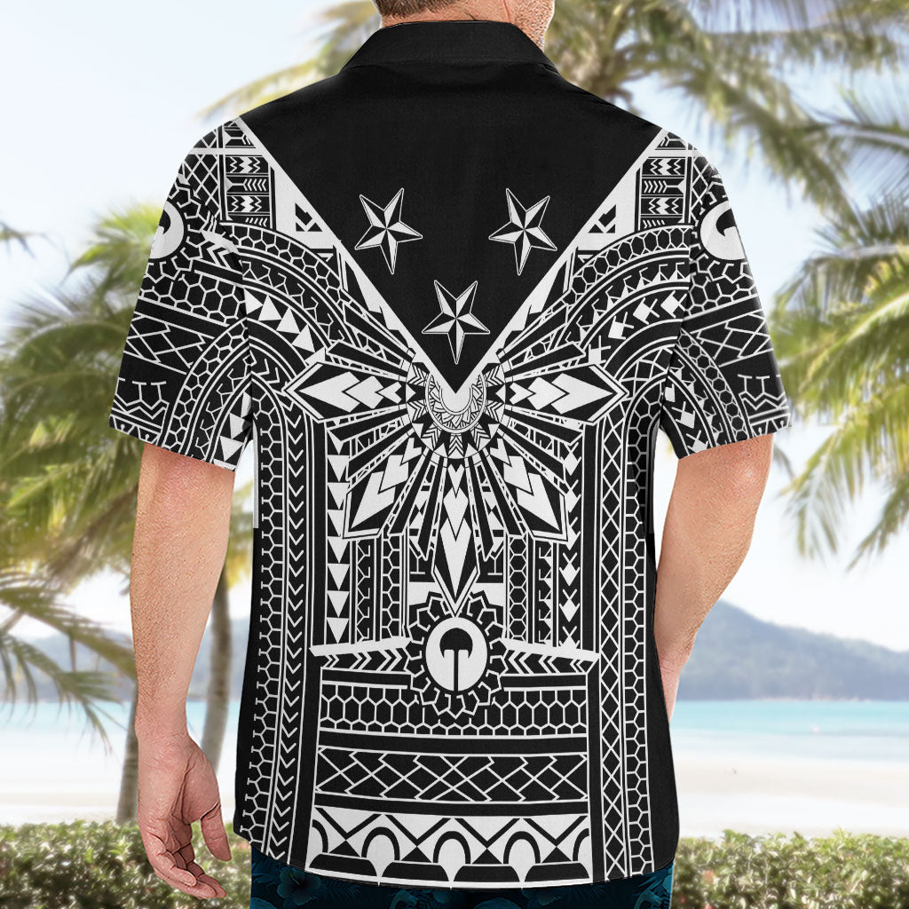 Black Philippines Sun Star Hawaiian Shirt Igorot Tribal Inspiration