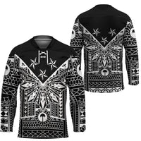 Black Philippines Sun Star Hockey Jersey Igorot Tribal Inspiration