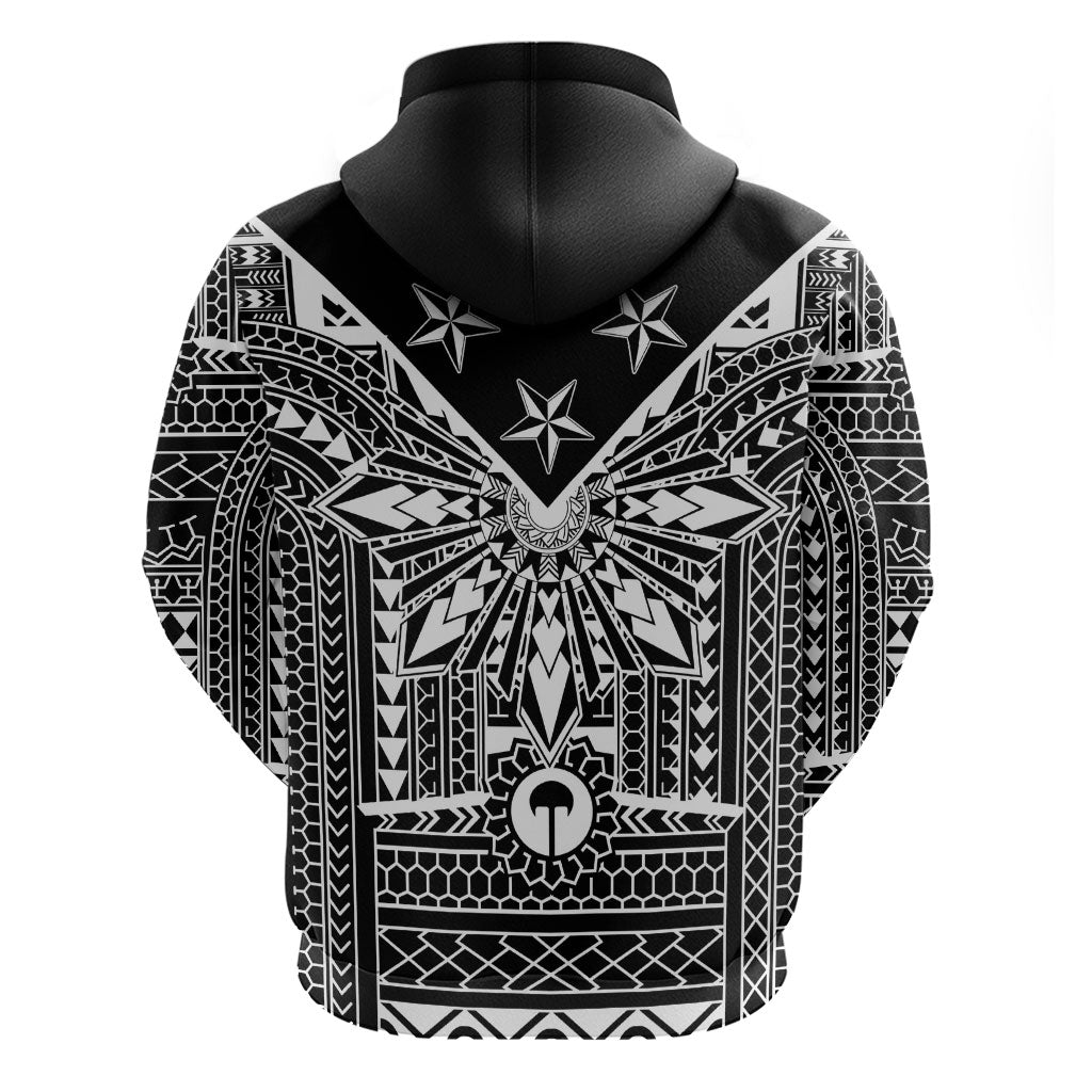 Black Philippines Sun Star Hoodie Igorot Tribal Inspiration LT05 - Polynesian Pride