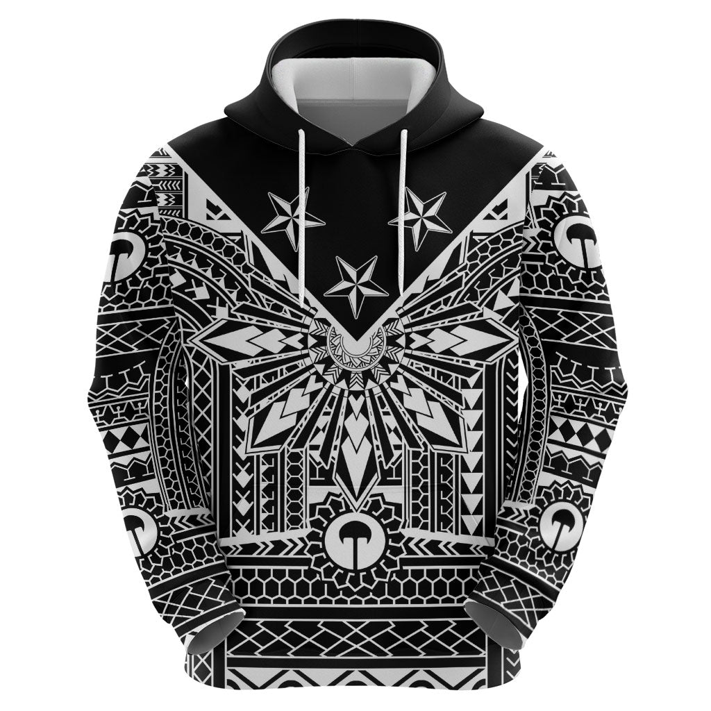 Black Philippines Sun Star Hoodie Igorot Tribal Inspiration LT05 - Polynesian Pride