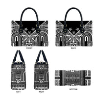 Black Philippines Sun Star Leather Bag Igorot Tribal Inspiration