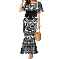 Black Philippines Sun Star Mermaid Dress Igorot Tribal Inspiration LT05 Women Black - Polynesian Pride