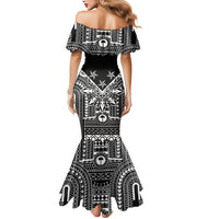 Black Philippines Sun Star Mermaid Dress Igorot Tribal Inspiration LT05 - Polynesian Pride