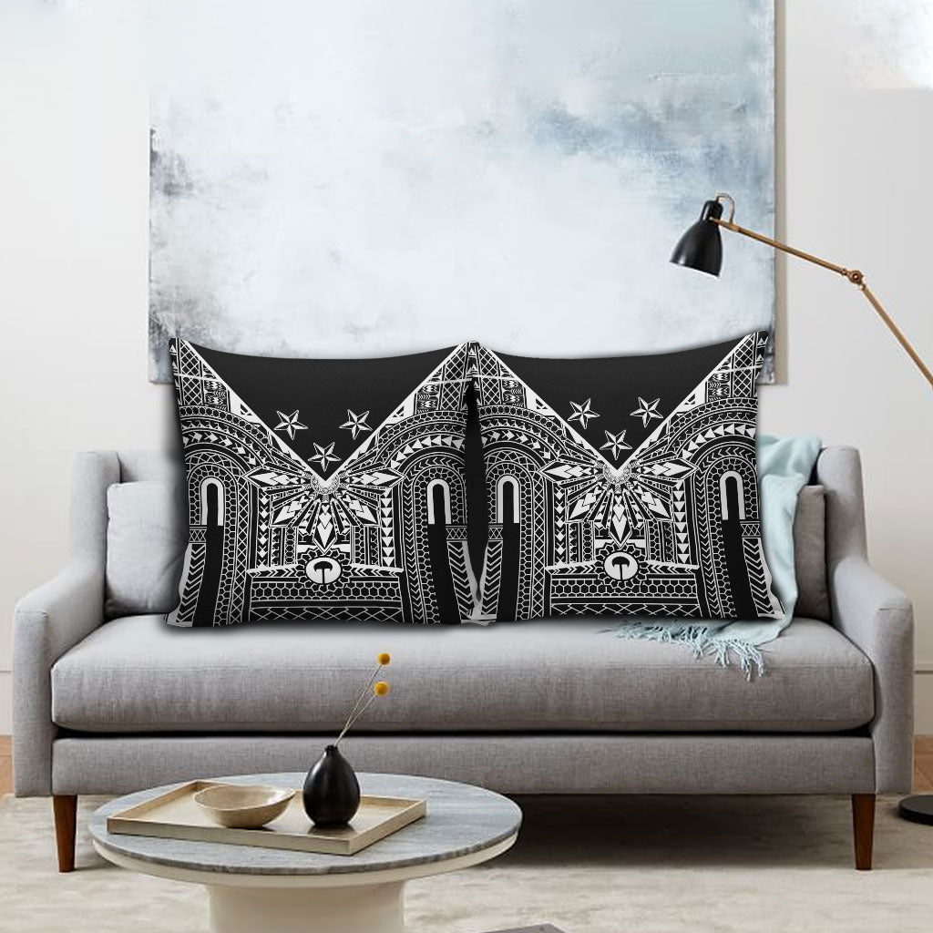 Black Philippines Sun Star Pillow Cover Igorot Tribal Inspiration