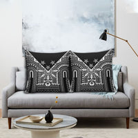 Black Philippines Sun Star Pillow Cover Igorot Tribal Inspiration