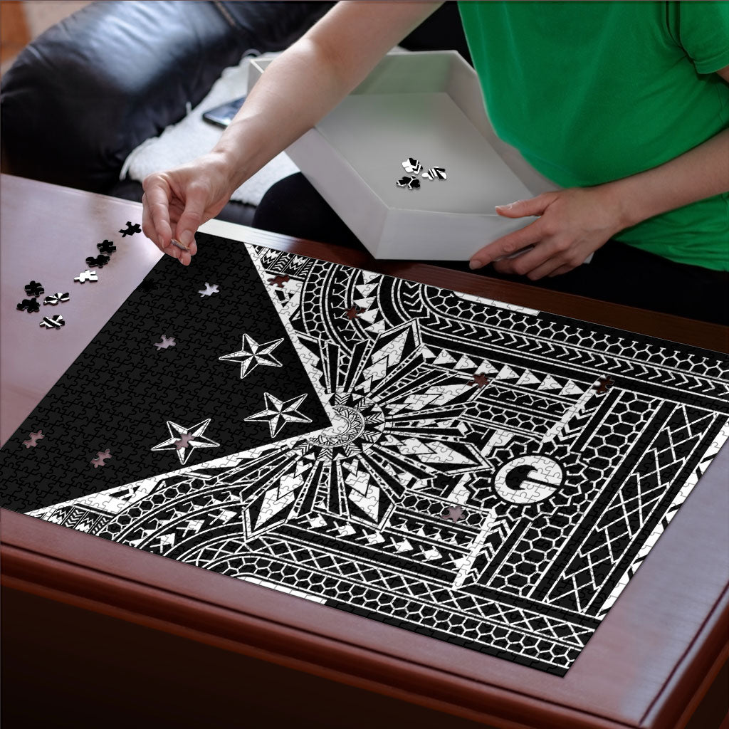 Black Philippines Sun Star Puzzle Igorot Tribal Inspiration