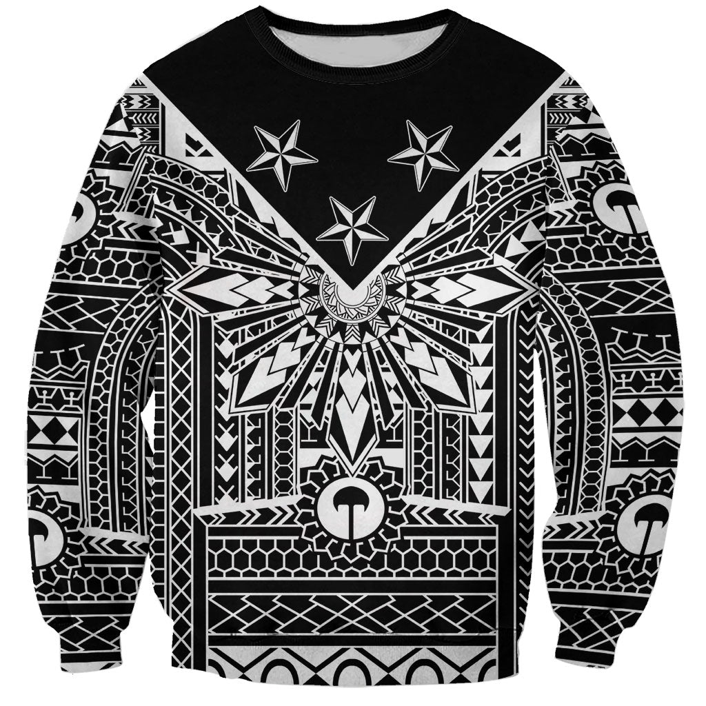 Black Philippines Sun Star Sweatshirt Igorot Tribal Inspiration