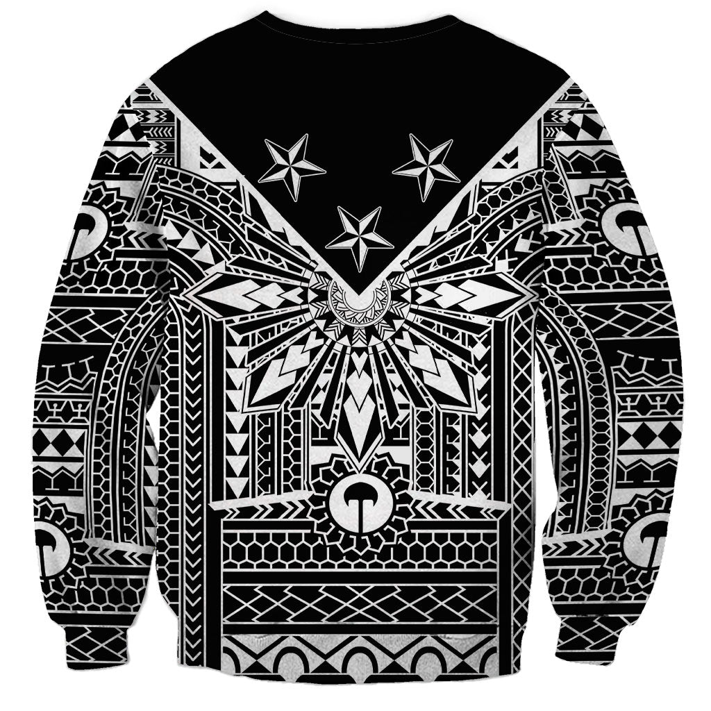 Black Philippines Sun Star Sweatshirt Igorot Tribal Inspiration