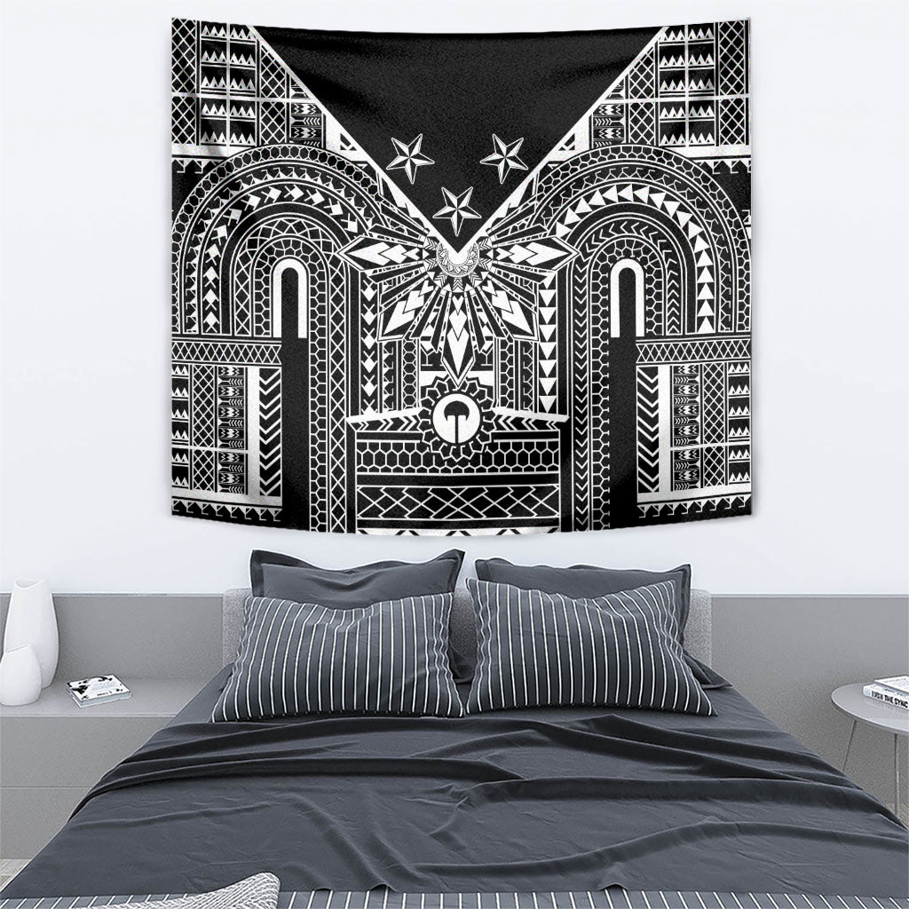 Black Philippines Sun Star Tapestry Igorot Tribal Inspiration