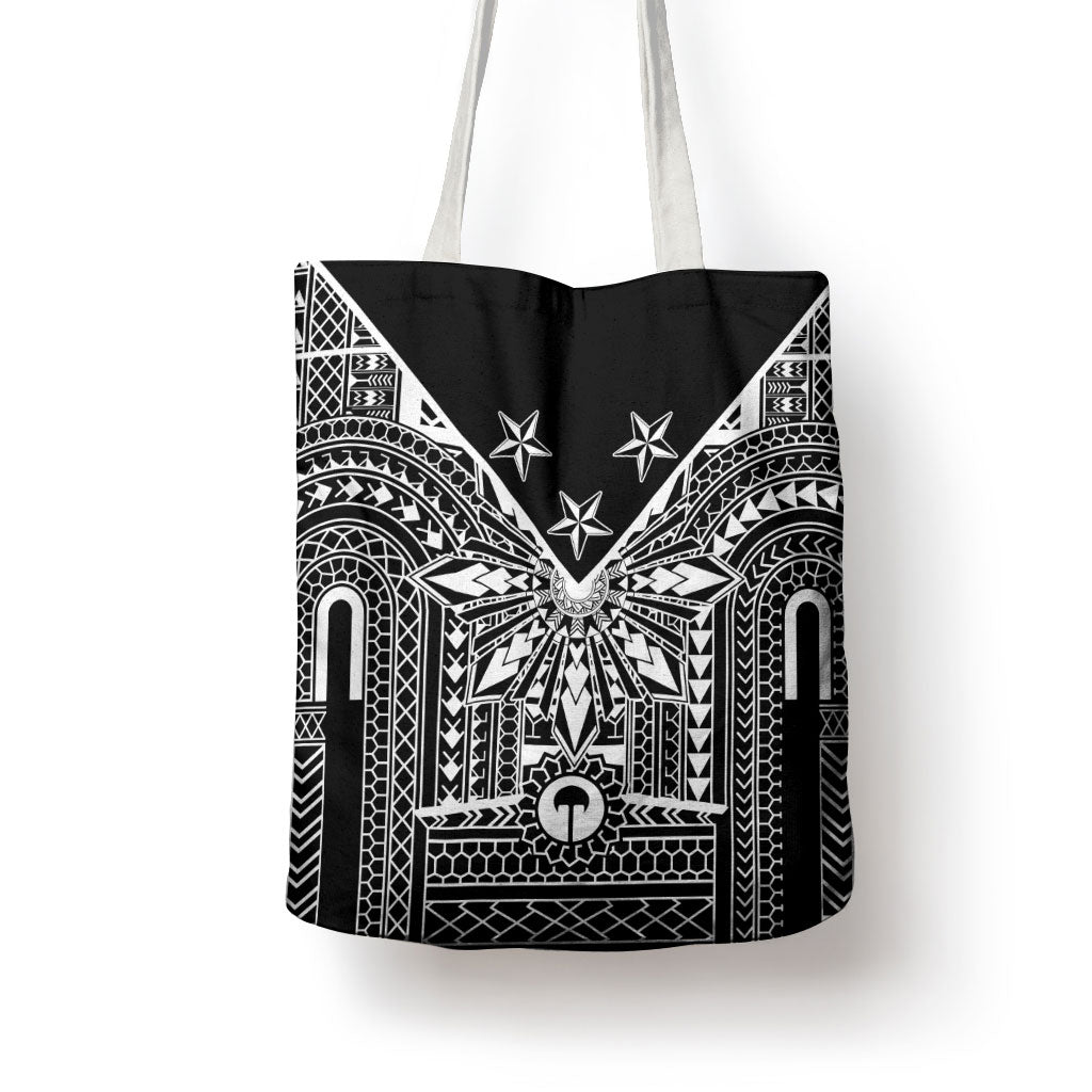 Black Philippines Sun Star Tote Bag Igorot Tribal Inspiration