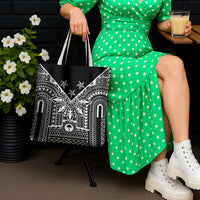 Black Philippines Sun Star Tote Bag Igorot Tribal Inspiration