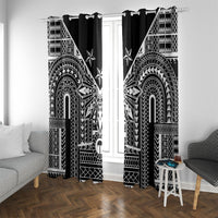Black Philippines Sun Star Window Curtain Igorot Tribal Inspiration