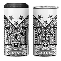 White Philippines Sun Star 4 in 1 Can Cooler Tumbler Igorot Tribal Inspiration LT05 One Size: 16 oz White - Polynesian Pride