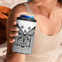 White Philippines Sun Star 4 in 1 Can Cooler Tumbler Igorot Tribal Inspiration LT05 - Polynesian Pride