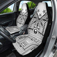 White Philippines Sun Star Car Seat Cover Igorot Tribal Inspiration