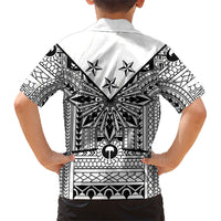 White Philippines Sun Star Family Matching Off Shoulder Maxi Dress and Hawaiian Shirt Igorot Tribal Inspiration LT05 - Polynesian Pride