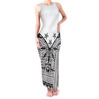 White Philippines Sun Star Family Matching Tank Maxi Dress and Hawaiian Shirt Igorot Tribal Inspiration LT05 Mom's Dress White - Polynesian Pride