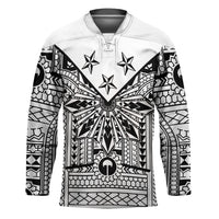 White Philippines Sun Star Hockey Jersey Igorot Tribal Inspiration