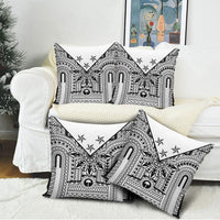 White Philippines Sun Star Pillow Cover Igorot Tribal Inspiration