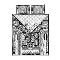 White Philippines Sun Star Quilt Bed Set Igorot Tribal Inspiration