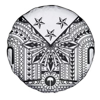 White Philippines Sun Star Spare Tire Cover Igorot Tribal Inspiration
