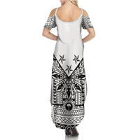 White Philippines Sun Star Summer Maxi Dress Igorot Tribal Inspiration