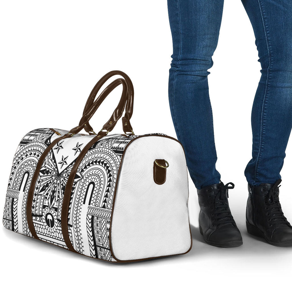 White Philippines Sun Star Travel Bag Igorot Tribal Inspiration