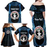 Personalized Northern Mariana Islands 78th Liberation Day Family Matching Off Shoulder Maxi Dress and Hawaiian Shirt LT05 - Polynesian Pride
