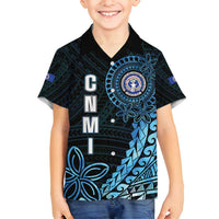 Personalized Northern Mariana Islands 78th Liberation Day Family Matching Off Shoulder Maxi Dress and Hawaiian Shirt LT05 Son's Shirt Blue - Polynesian Pride