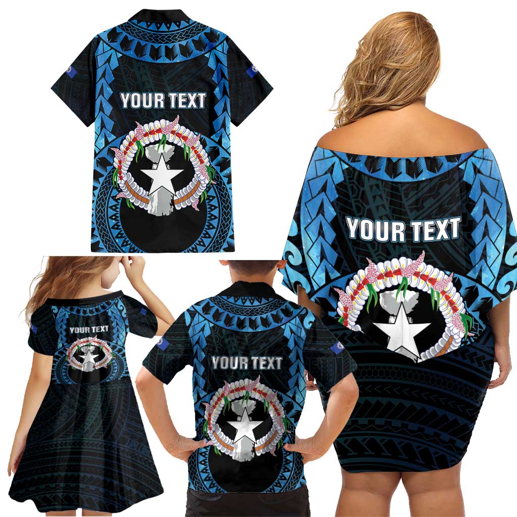 Personalized Northern Mariana Islands 78th Liberation Day Family Matching Off Shoulder Short Dress and Hawaiian Shirt LT05 - Polynesian Pride