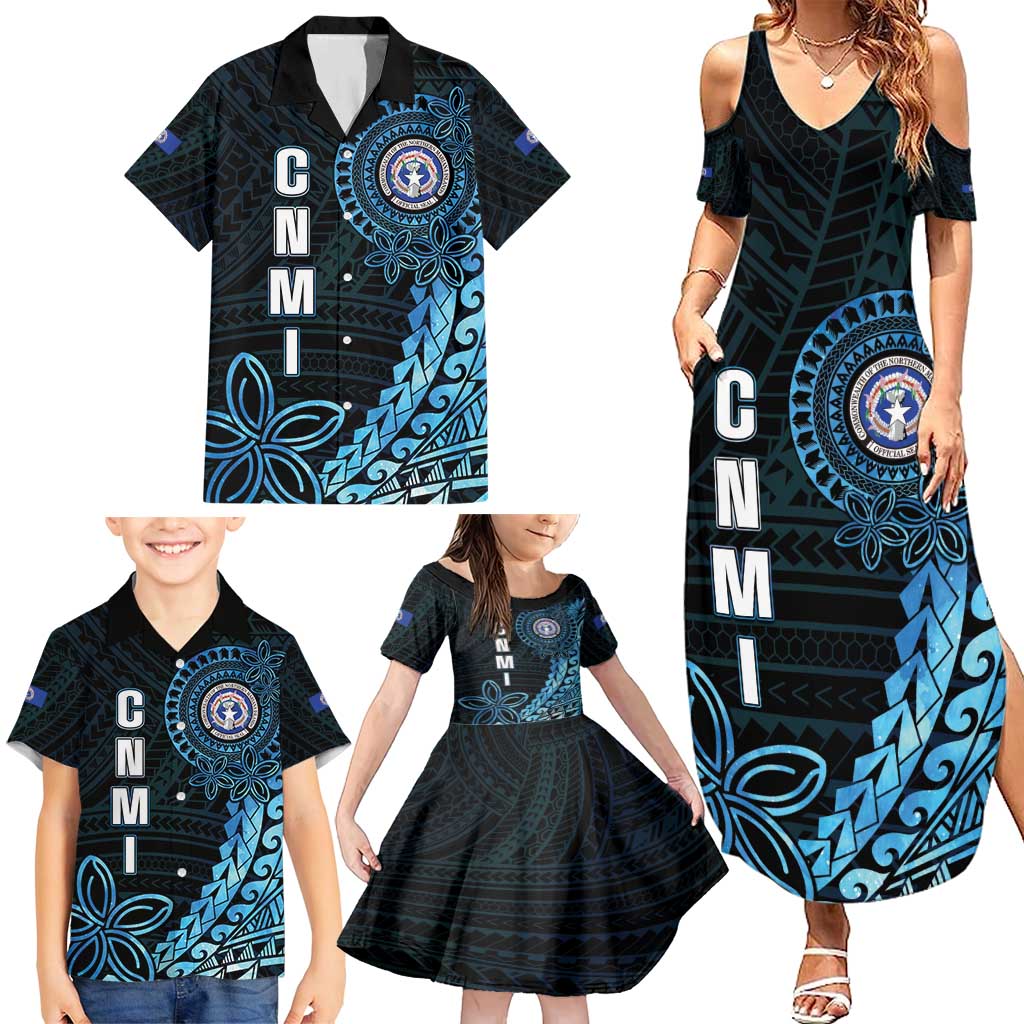 Personalized Northern Mariana Islands 78th Liberation Day Family Matching Summer Maxi Dress and Hawaiian Shirt LT05 - Polynesian Pride