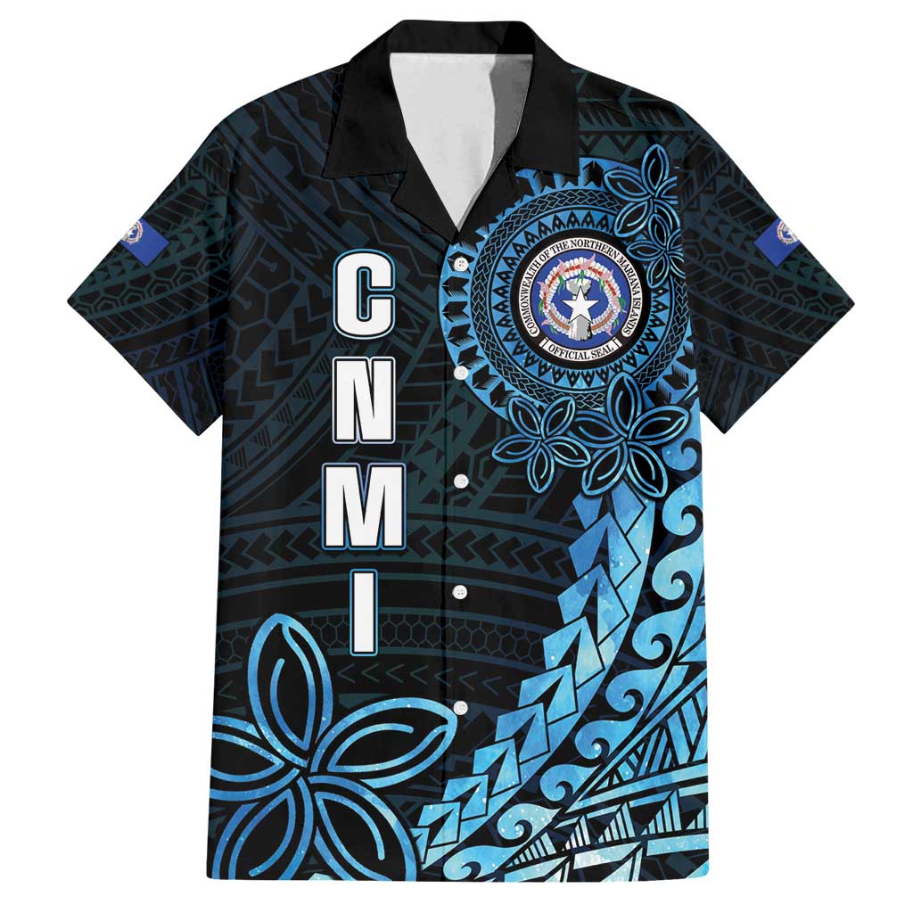 Personalized Northern Mariana Islands 78th Liberation Day Family Matching Summer Maxi Dress and Hawaiian Shirt LT05 Dad's Shirt - Short Sleeve Blue - Polynesian Pride
