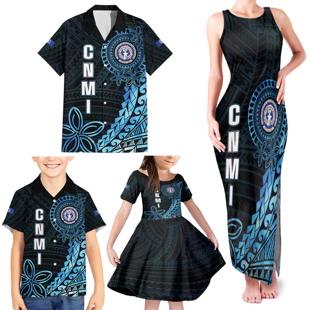 Personalized Northern Mariana Islands 78th Liberation Day Family Matching Tank Maxi Dress and Hawaiian Shirt LT05 - Polynesian Pride