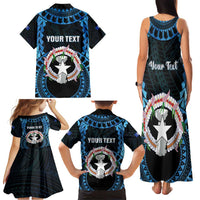 Personalized Northern Mariana Islands 78th Liberation Day Family Matching Tank Maxi Dress and Hawaiian Shirt LT05 - Polynesian Pride