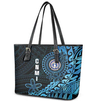 Northern Mariana Islands 78th Liberation Day Leather Tote Bag LT05 - Polynesian Pride