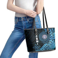 Northern Mariana Islands 78th Liberation Day Leather Tote Bag LT05 - Polynesian Pride