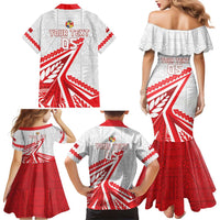 Custom Tonga Rugby 2024 Pacific Family Matching Mermaid Dress and Hawaiian Shirt Go Ikale Tahi LT05 - Polynesian Pride