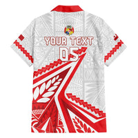 Custom Tonga Rugby 2024 Pacific Family Matching Off Shoulder Maxi Dress and Hawaiian Shirt Go Ikale Tahi LT05 - Polynesian Pride