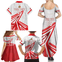 Custom Tonga Rugby 2024 Pacific Family Matching Summer Maxi Dress and Hawaiian Shirt Go Ikale Tahi LT05 - Polynesian Pride