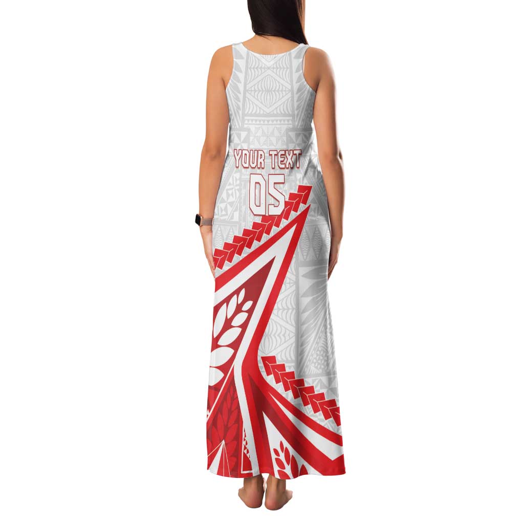 Custom Tonga Rugby 2024 Pacific Family Matching Tank Maxi Dress and Hawaiian Shirt Go Ikale Tahi LT05 - Polynesian Pride