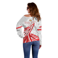Custom Tonga Rugby 2024 Pacific Off Shoulder Sweater Go Ikale Tahi